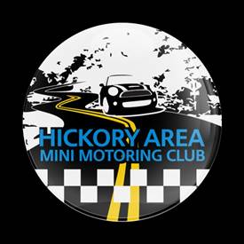 Magnetic Car Grille Dome Badge - Club Hickory Area MINI