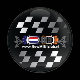 Magnetic Car Grille Dome Badge-Club NewMINIClub nl 1