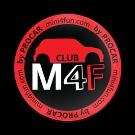 Magnetic Car Grille Dome Badge-Club MINI4Fun