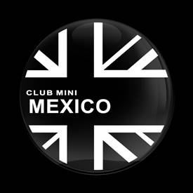 Magnetic Car Grille Dome Badge-Club MINI Mexico