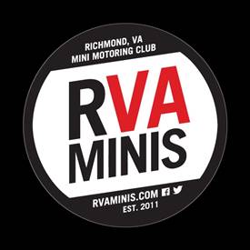 Magnetic Car Grille Dome Badge-Club RVA MINIS 2013