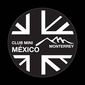 Magnetic Car Grille Dome Badge-Club MINI Mexico Monterrey