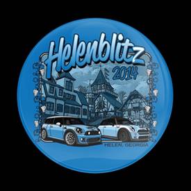 Magnetic Car Grille Dome Badge-Club Helenblitz 2014