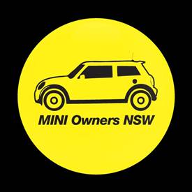 Magnetic Car Grille Dome Badge-Club MINI Owners NSW