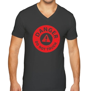 Men's MINI Cooper Short Sleeve Premium V-Neck T-Shirt Danger