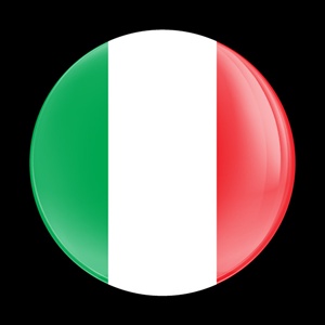 Magnetic Car Grille Dome Badge-Flag Italy