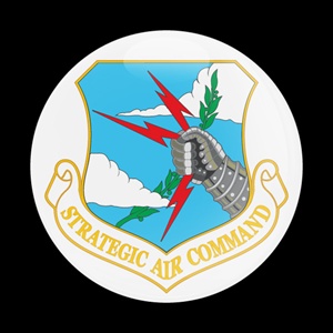 Magnetic Car Grille Dome Badge-Flag Strategic Air command
