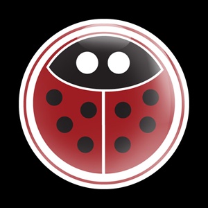 Magnetic Car Grille Dome Badge-Girl 18 Ladybug