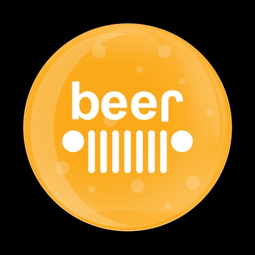Magnetic Car Grille Dome Badge-JEEP Beer Bubble