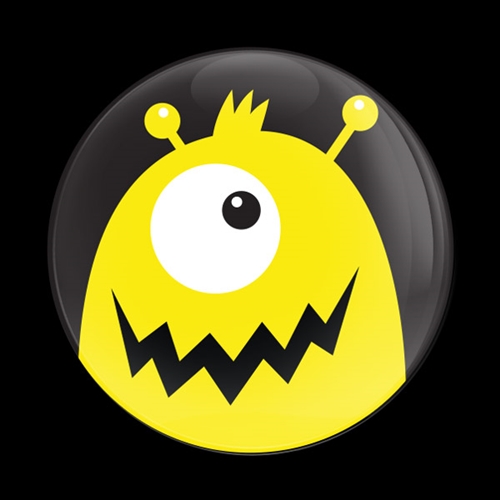 Magnetic Car Grille Dome Badge-CuCute MONSTER 2