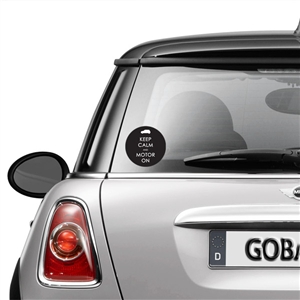 Round GoGraphic Automotive Decal Sticker-Keep Calm