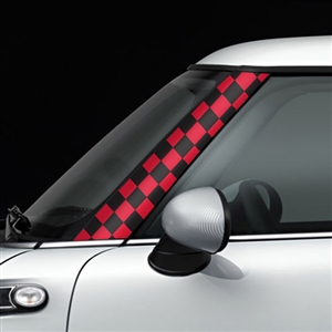 R55,R56,R57 GoGraphic Adhesive Decal Checker Red