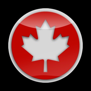 Magnetic Car Grille 3D Acrylic Badge-Flag Canada