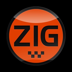 Magnetic Car Grille 3D Acrylic Badge-Zig Orange