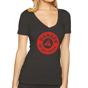 Women's MINI Cooper Short Sleeve Premium V-Neck T-Shirt Danger