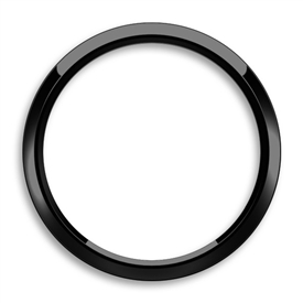 Magnetic Grill Badge Holder Trim Ring Black