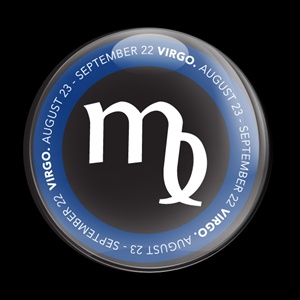Magnetic Car Grille Dome Badge -Astrology Virgo