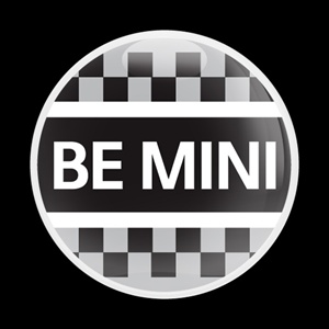 Magnetic Car Grille Dome Badge - Be MINI