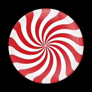 Magnetic Car Grille Dome Badge - Candy Swirl