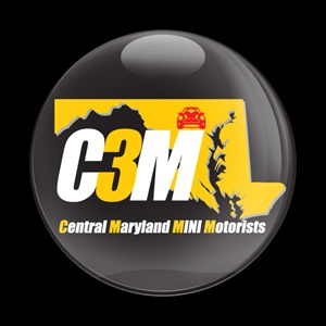 Magnetic Car Grille Dome Badge - CLUB C3M BLACK