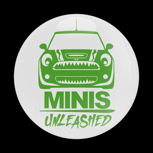 Magnetic Car Grille Dome Badge - Club MINIS Unleashed 2