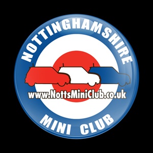 Magnetic Car Grille Dome Badge - Club Nottinghamshire