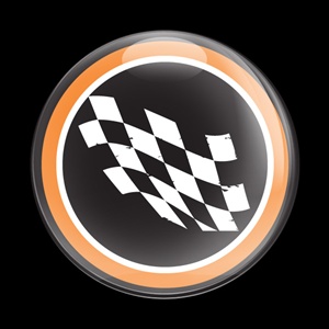 Magnetic Car Grille Dome Badge-Fast 10