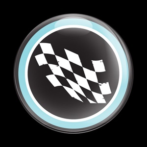 Magnetic Car Grille Dome Badge-Fast 11