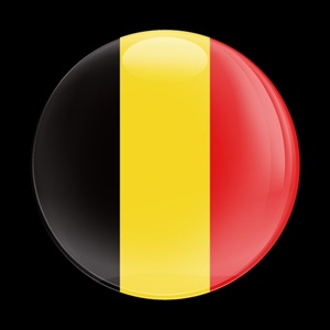 Magnetic Car Grille Dome Badge-Flag Belgium
