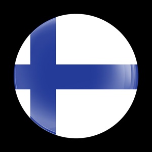 Magnetic Car Grille Dome Badge-Flag Finland