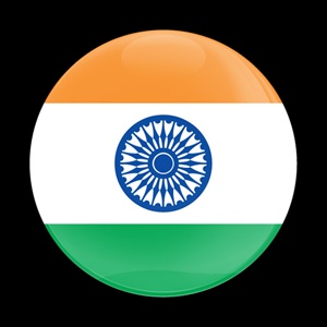 Magnetic Car Grille Dome Badge-Flag India