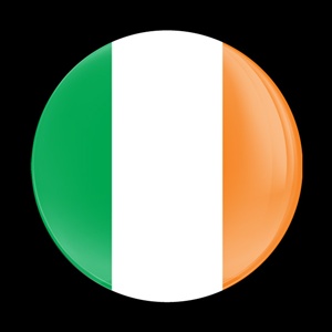 Magnetic Car Grille Dome Badge-Flag Ireland