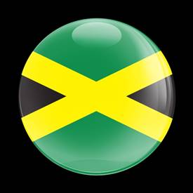 Magnetic Car Grille Dome Badge-Flag Jamaica
