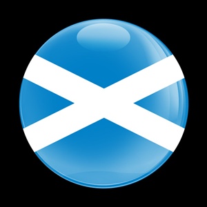 Magnetic Car Grille Dome Badge-Flag Scotland