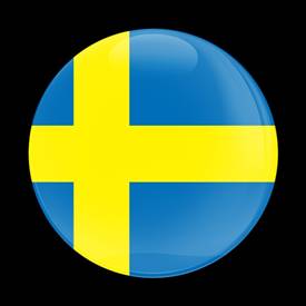 Magnetic Car Grille Dome Badge-Flag Sweden
