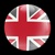 Magnetic Car Grille Dome Badge-UnionJack Red Gray