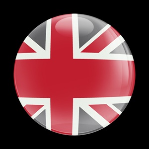 Magnetic Car Grille Dome Badge-UnionJack Red Gray