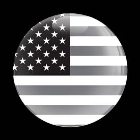Magnetic Car Grille Dome Badge-Flag US BlackJack 2