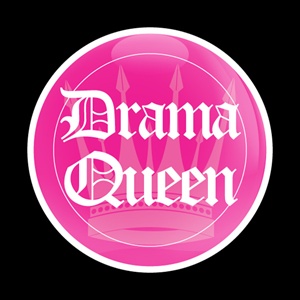 Magnetic Car Grille Dome Badge-Drama Queen