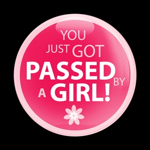 Magnetic Car Grille Dome Badge-Girl Passed