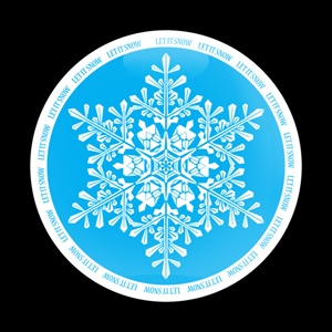 Magnetic Car Grille Dome Badge-Seasonal Let is Snow