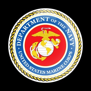 Magnetic Car Grille Dome Badge-Military US Marine