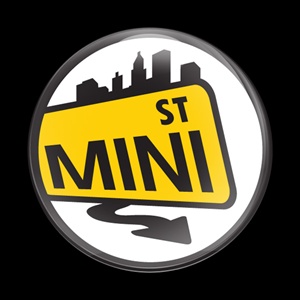 Magnetic Car Grille Dome Badge-MINI 105