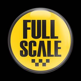Magnetic Car Grille Dome Badge-Sign Full Scale Yellow