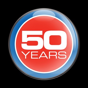 Magnetic Car Grille Dome Badge-HERITAGE 06 - 50 YEARS