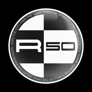 Magnetic Car Grille Dome Badge-MINI R50