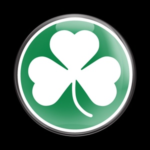 Magnetic Car Grille Dome Badge-Seasonal Shamrock