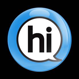SIGN HI BLUE
