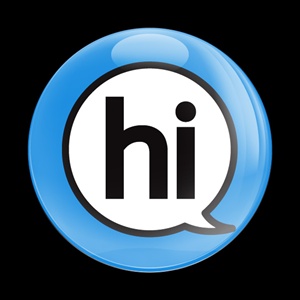 Magnetic Car Grille Dome Badge-Sign Hi Blue