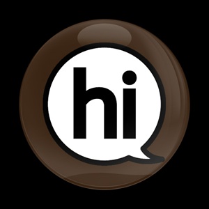 Magnetic Car Grille Dome Badge-Sign Hi Chocolate